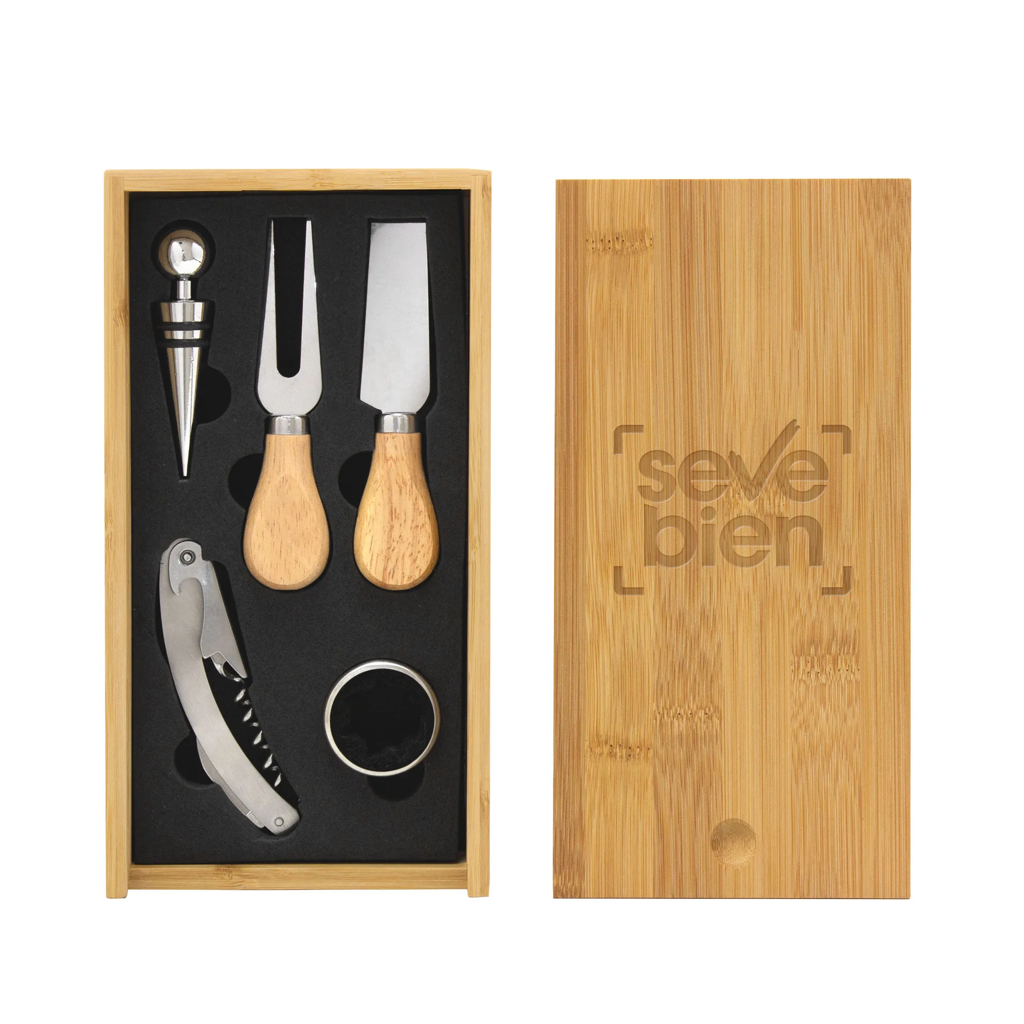 Set de vino y tabla para quesos Winchester personalizado con logo para empresas Chile