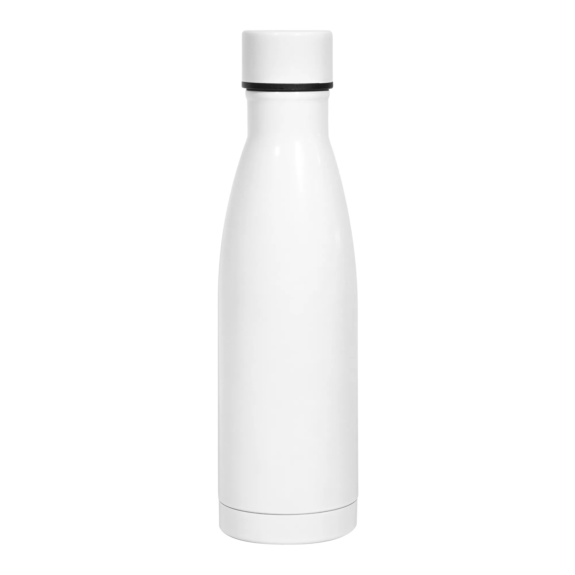BOTELLA TÉRMICA ISLA — vista superior — con logo para obsequio corporativo