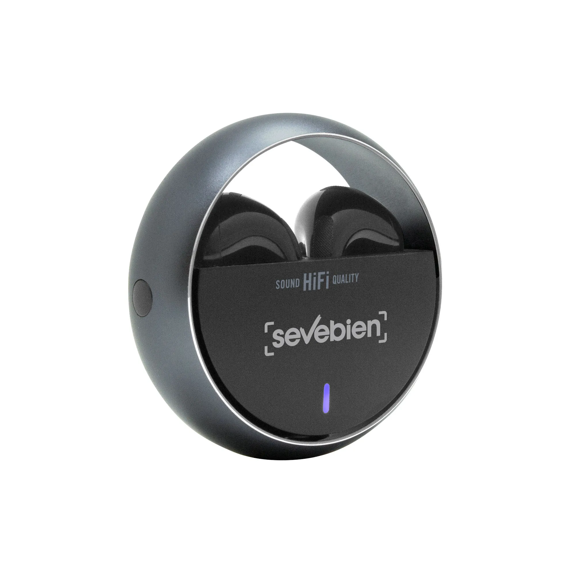 Auriculares Bluetooth Moji — Producto de plástico — personalizado con impresión de marca corporativa