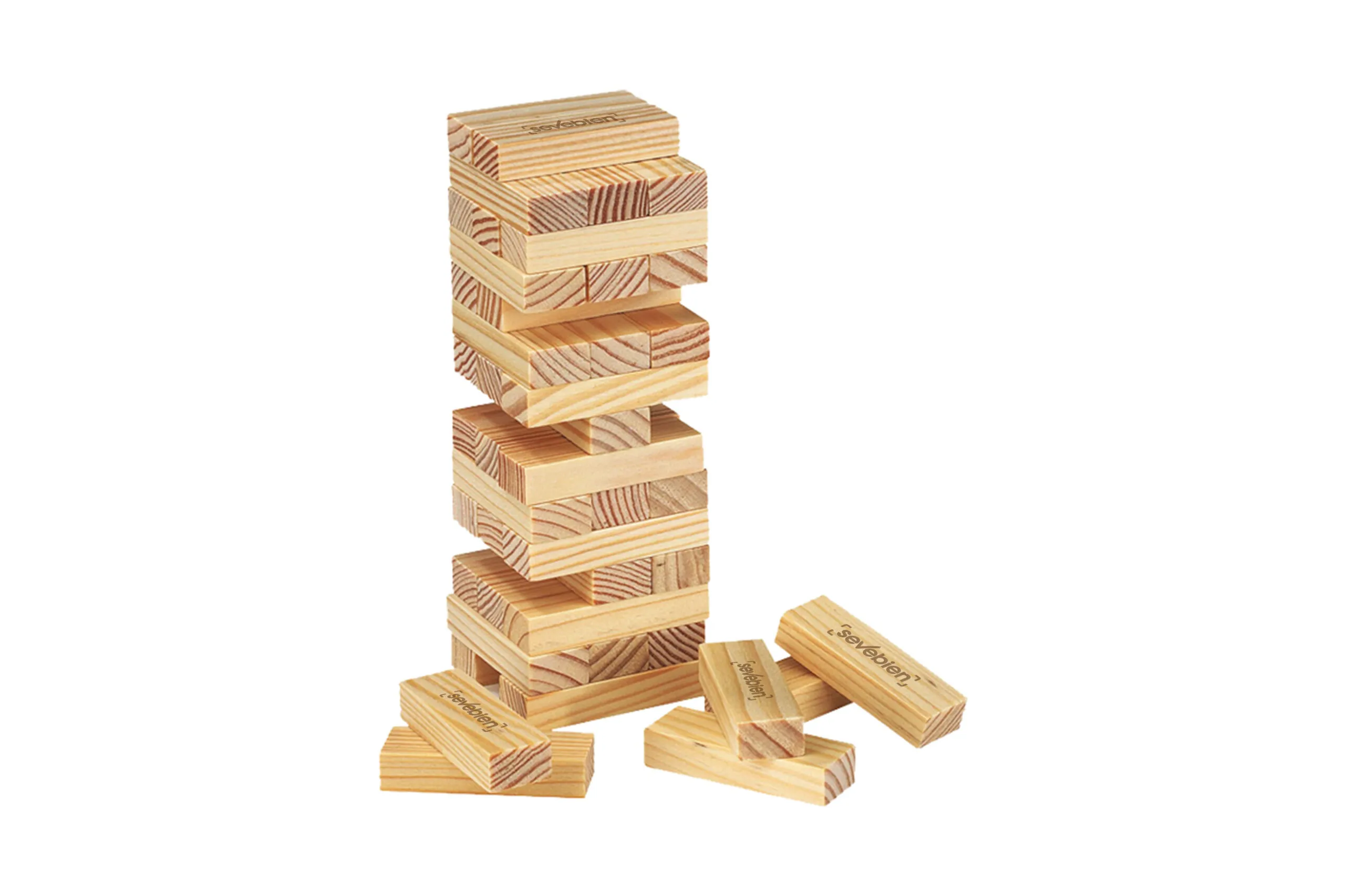 JUEGO DE HABILIDAD JENGA — Producto de plástico — personalizado con impresión de marca corporativa