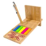 Organizador De Escritorio De Bambu Nagano Desk — Producto de madera color de bambú — personalizado con impresión de marca ...
