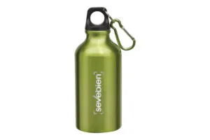 Botella ROY — de acero inoxidable — personalizada con impresión de marca corporativa