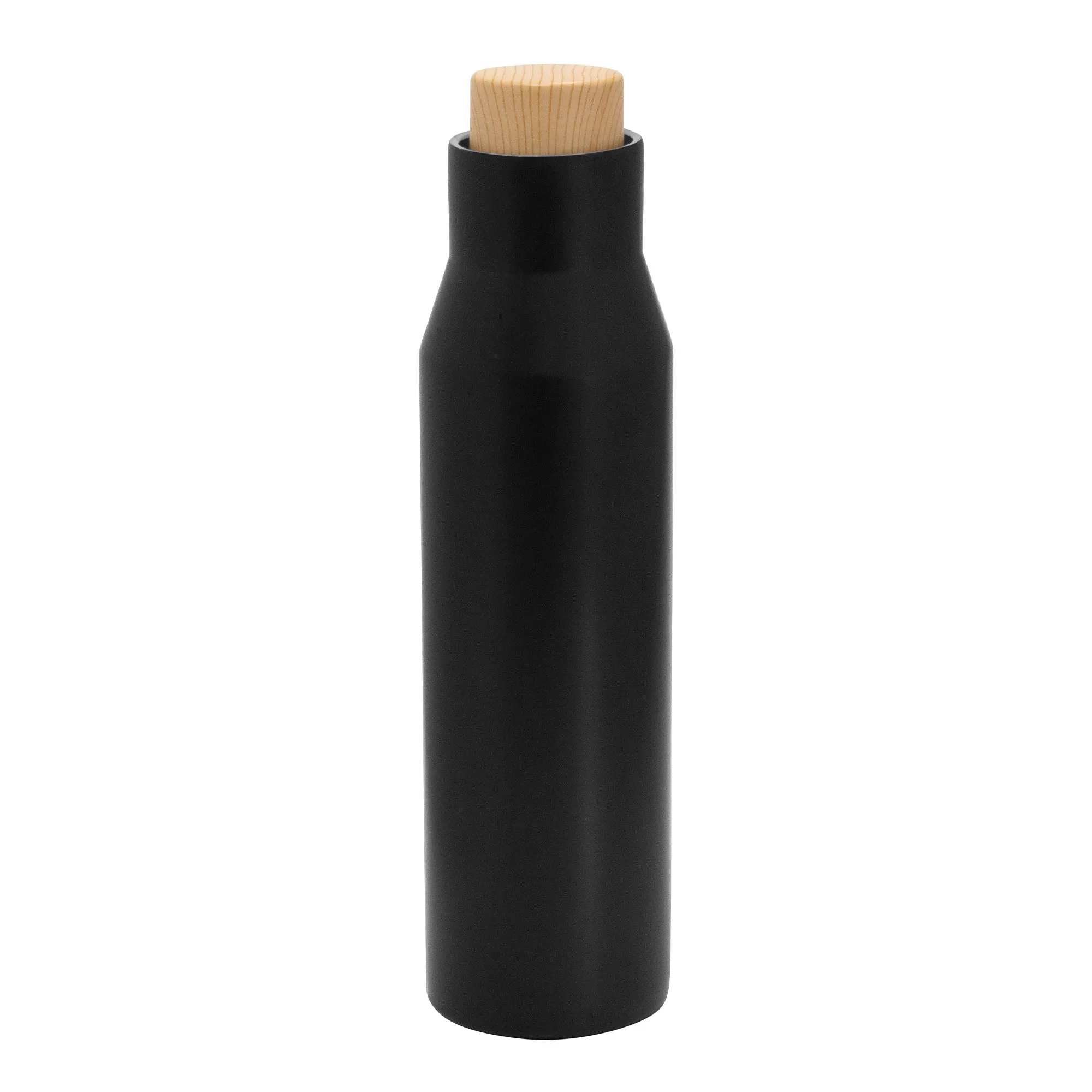 Botella térmica DORICA — vista lateral — para regalo empresarial con logo