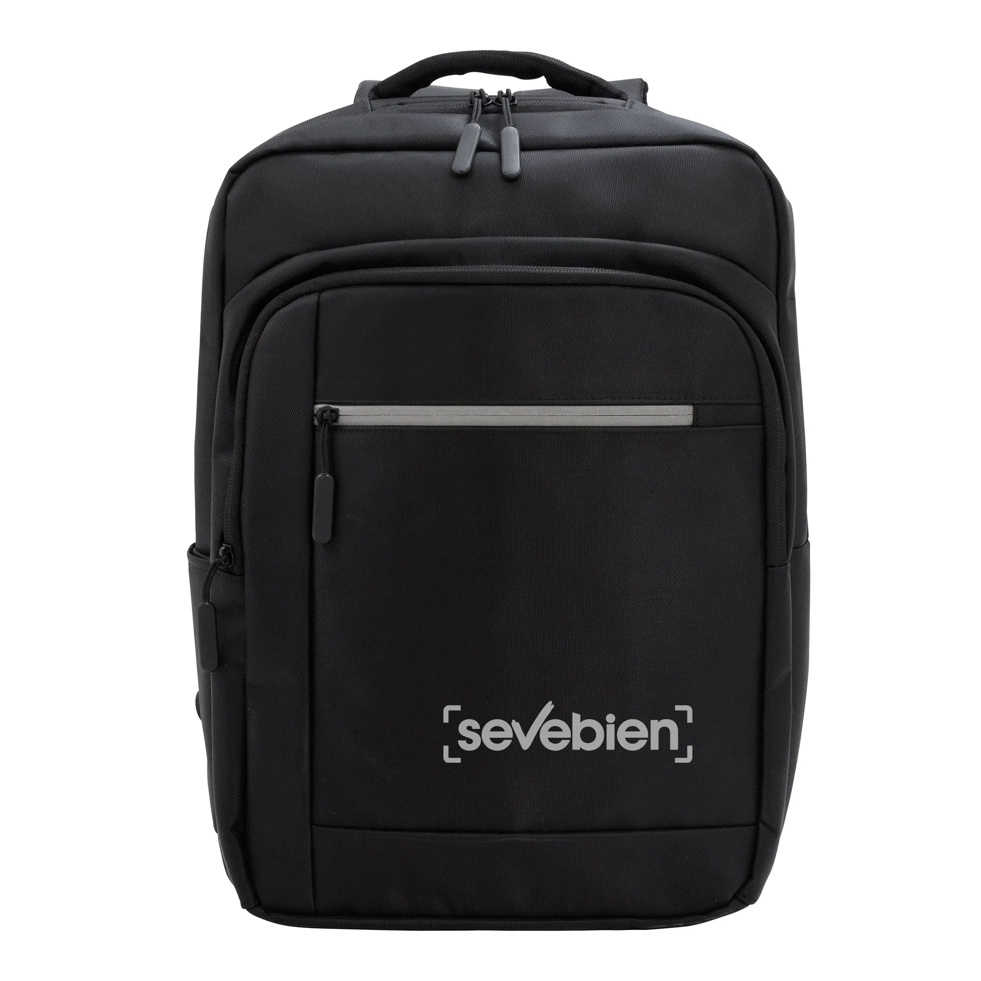 Mochila RECTA — de tela — personalizada con impresión de marca corporativa