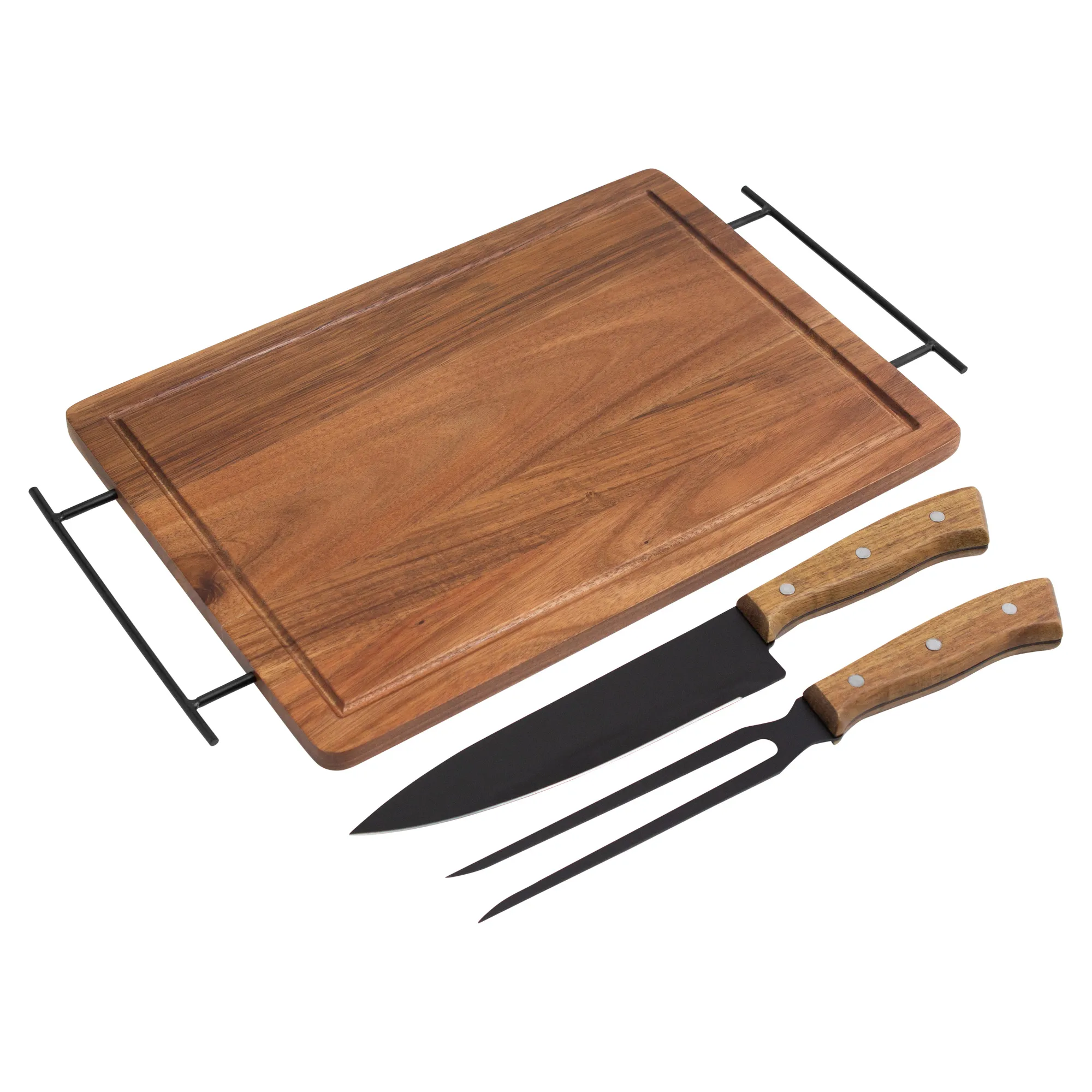 Set de Asado / BBQ BRANGUS — vista lateral — para regalo empresarial con logo