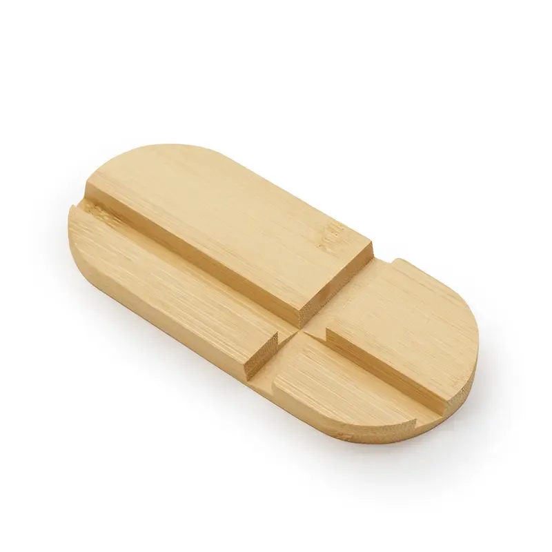 Base Cross — vista superior — con logo para obsequio corporativo