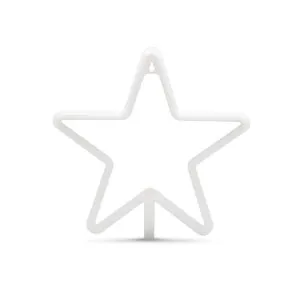 LUZ NEÓN ESTRELLA — Producto de plástico — personalizado con impresión de marca corporativa