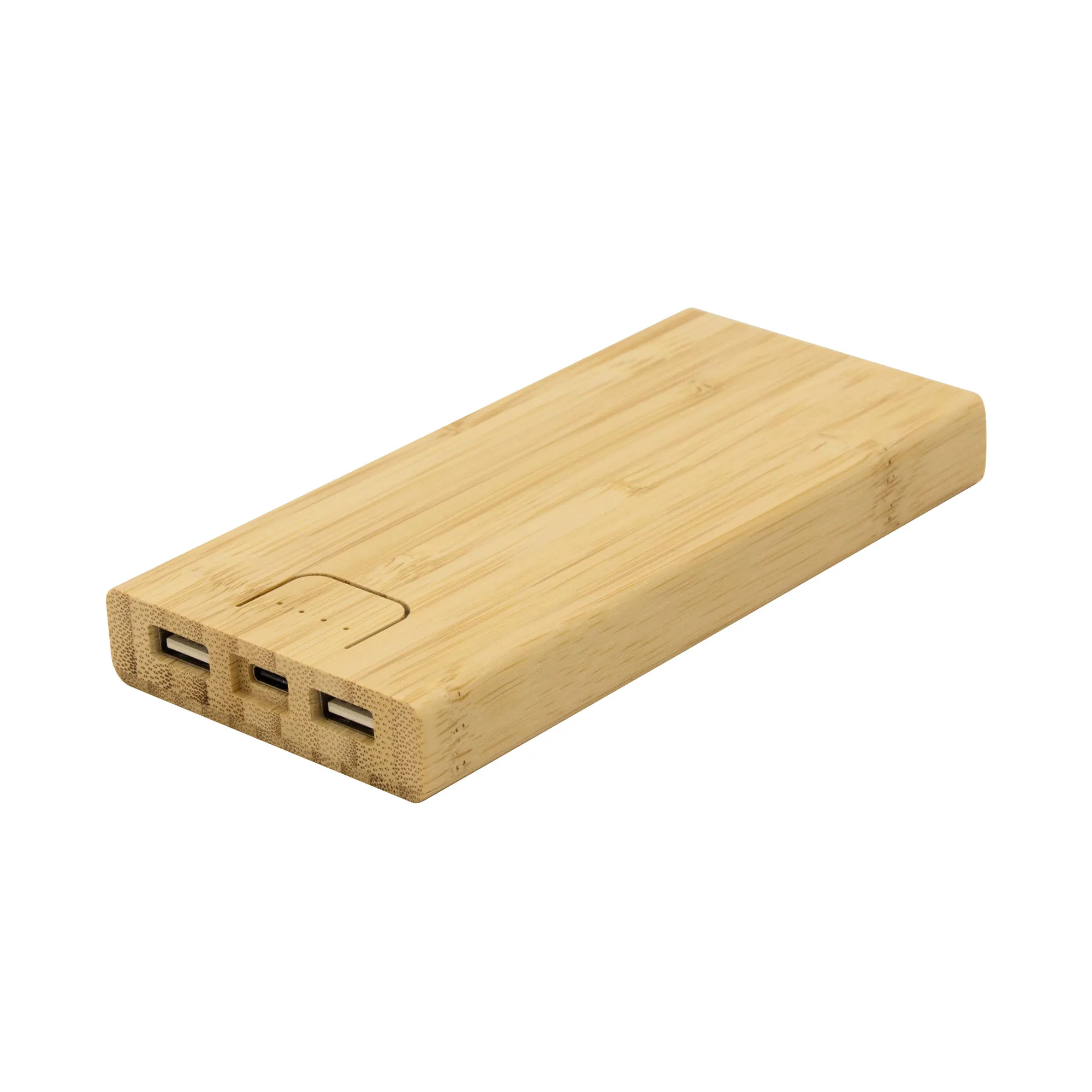 Power Bank BAMBPOWER 2 — vista lateral — para regalo empresarial con logo