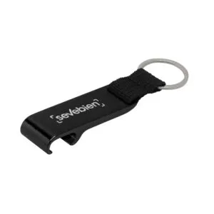 llavero destapador OPENER — Bolígrafo de plástico — personalizado con impresión de marca corporativa