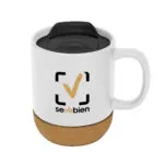Taza sublimable MIKA — de cerámica — personalizada con impresión de marca corporativa
