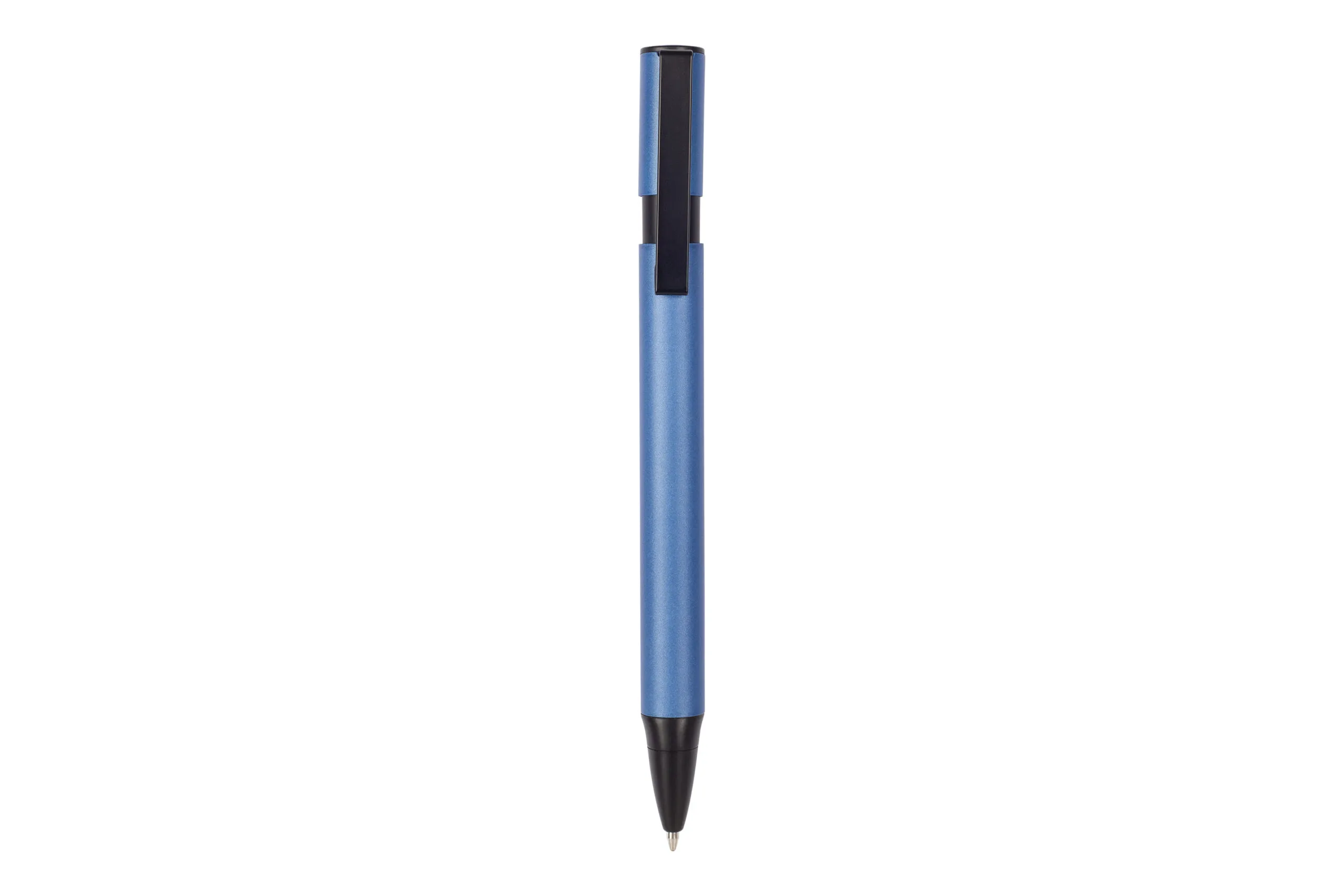 BOLÍGRAFO MULHOUSE TINTA AZUL — vista lateral — para regalo empresarial con logo