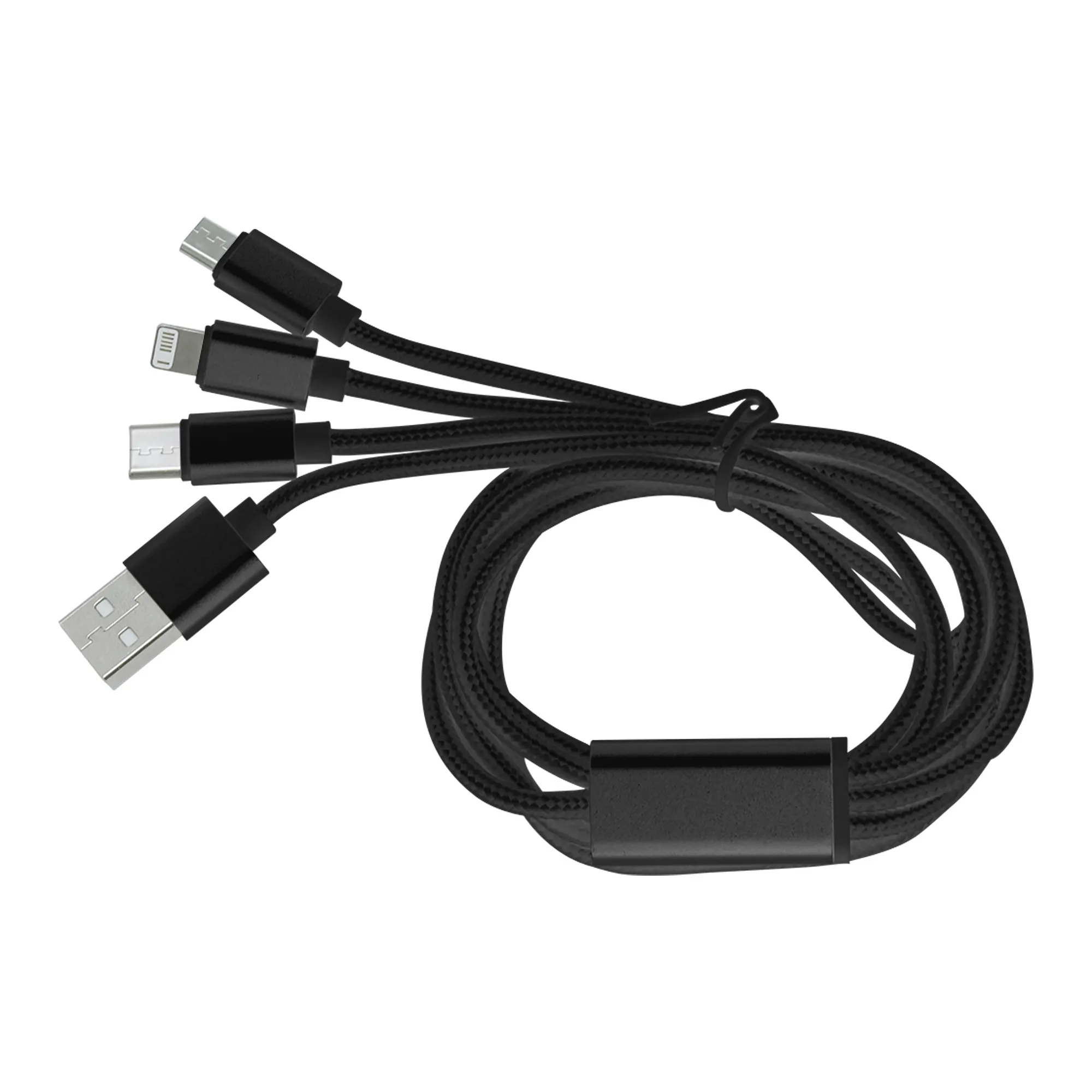 Cable con adaptador MADISON — vista detalle — para campaña empresarial con tu logo