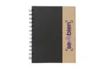 LIBRETAS ECO — de papel color ecológico — personalizada con impresión de marca corporativa