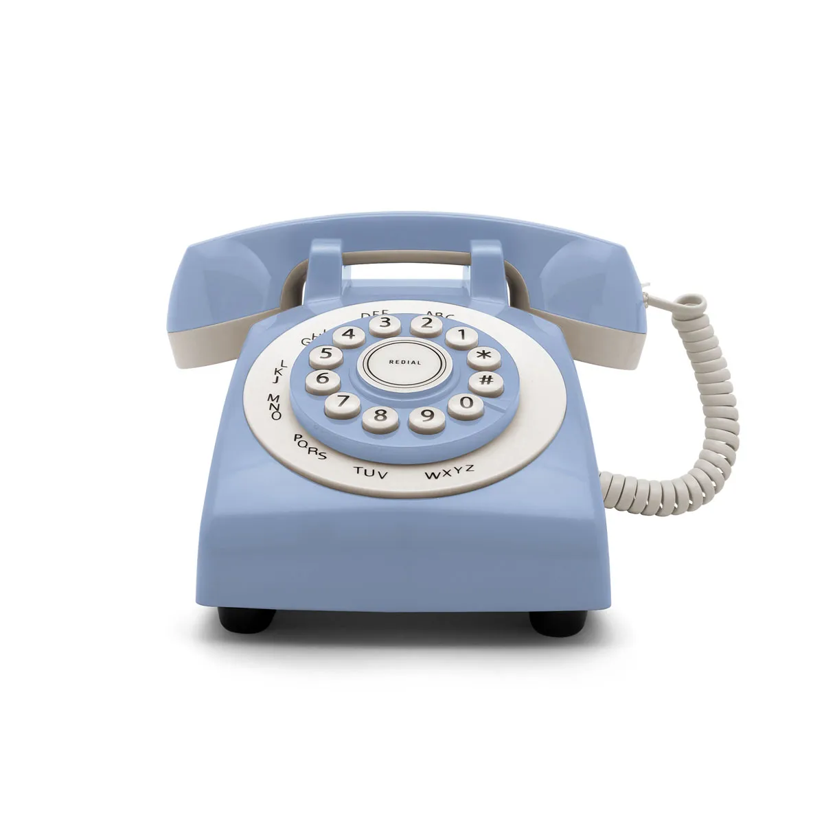TELÉFONO RETRO PHONE 70' — vista lateral — para regalo empresarial con logo