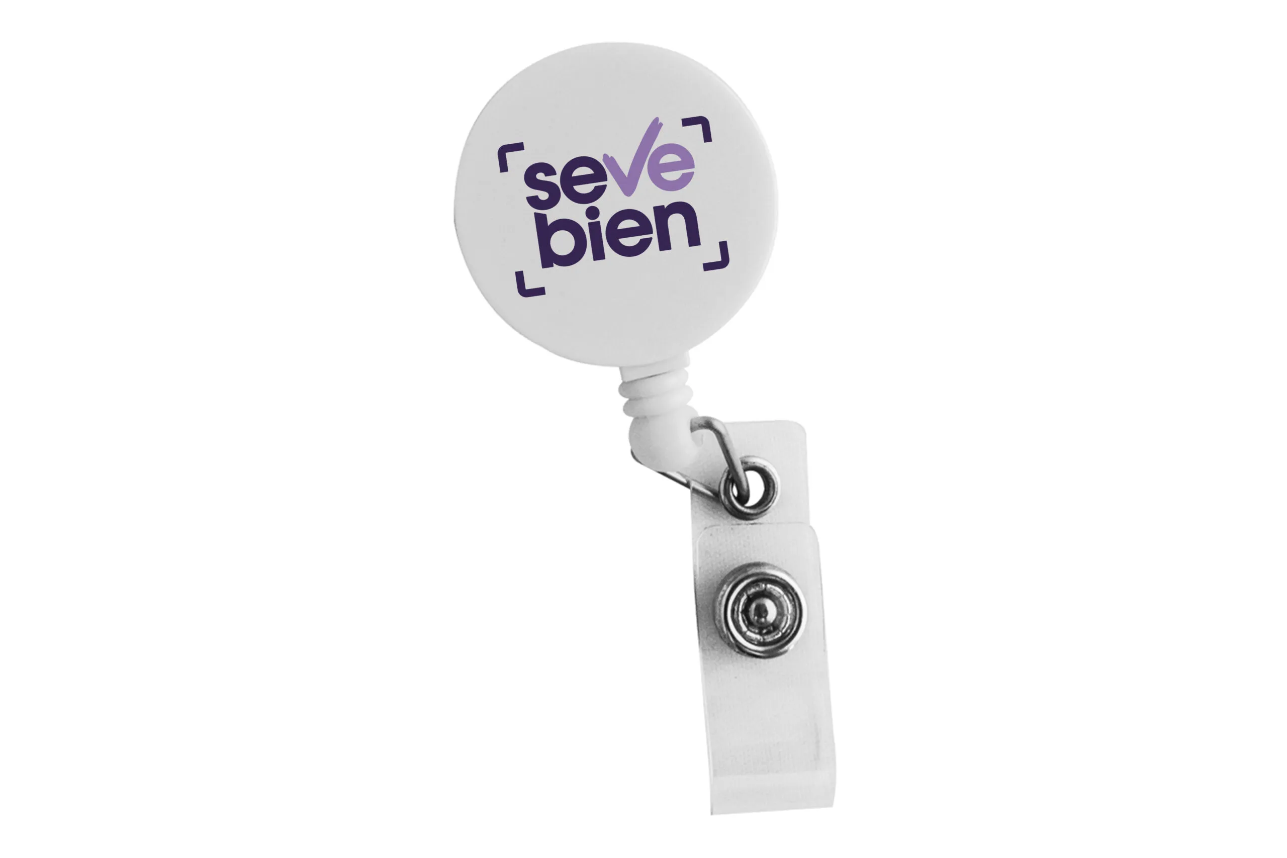 PORTA CREDENCIAL YUBER — de tela — personalizado con impresión de marca corporativa