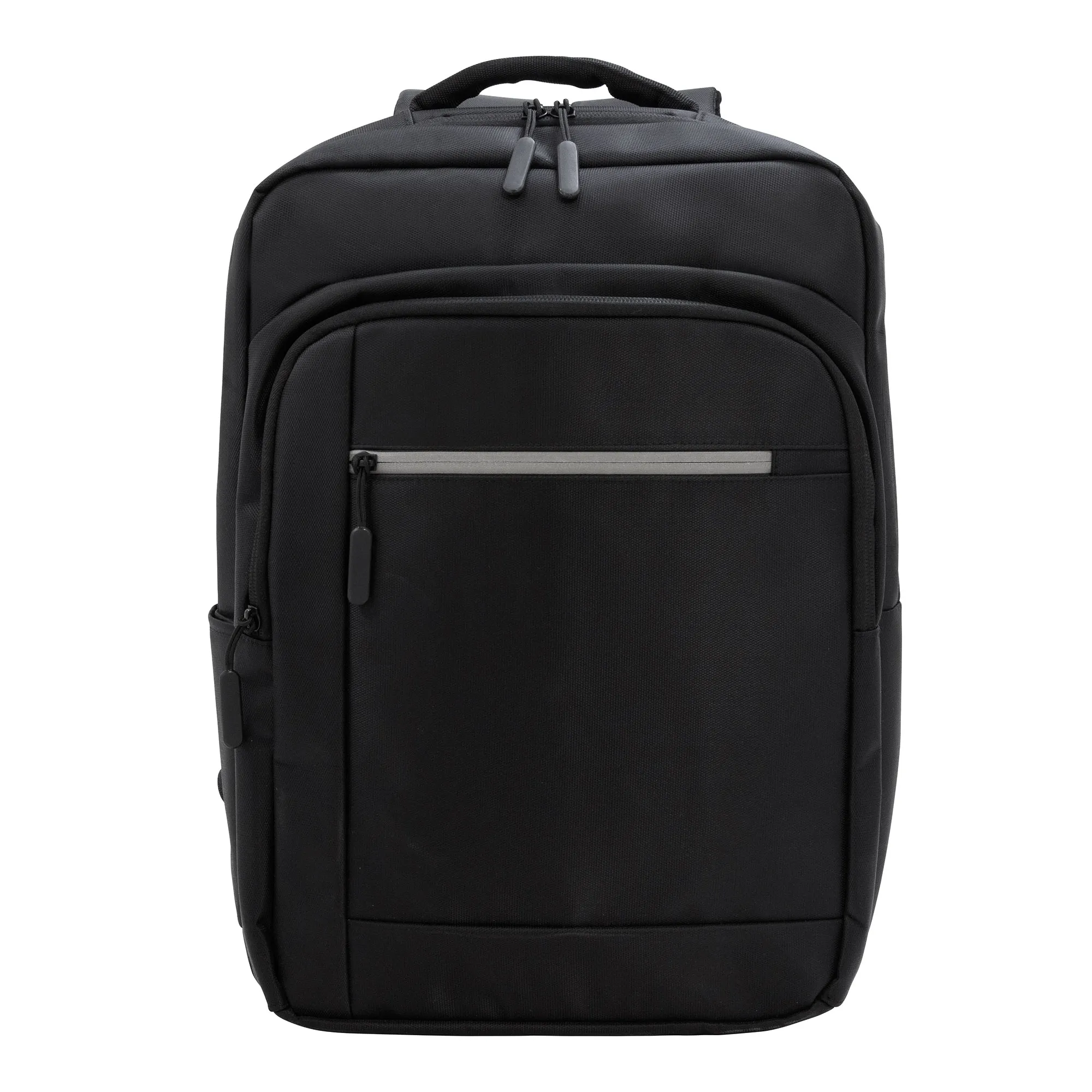 Mochila RECTA — vista lateral — para regalo empresarial con logo