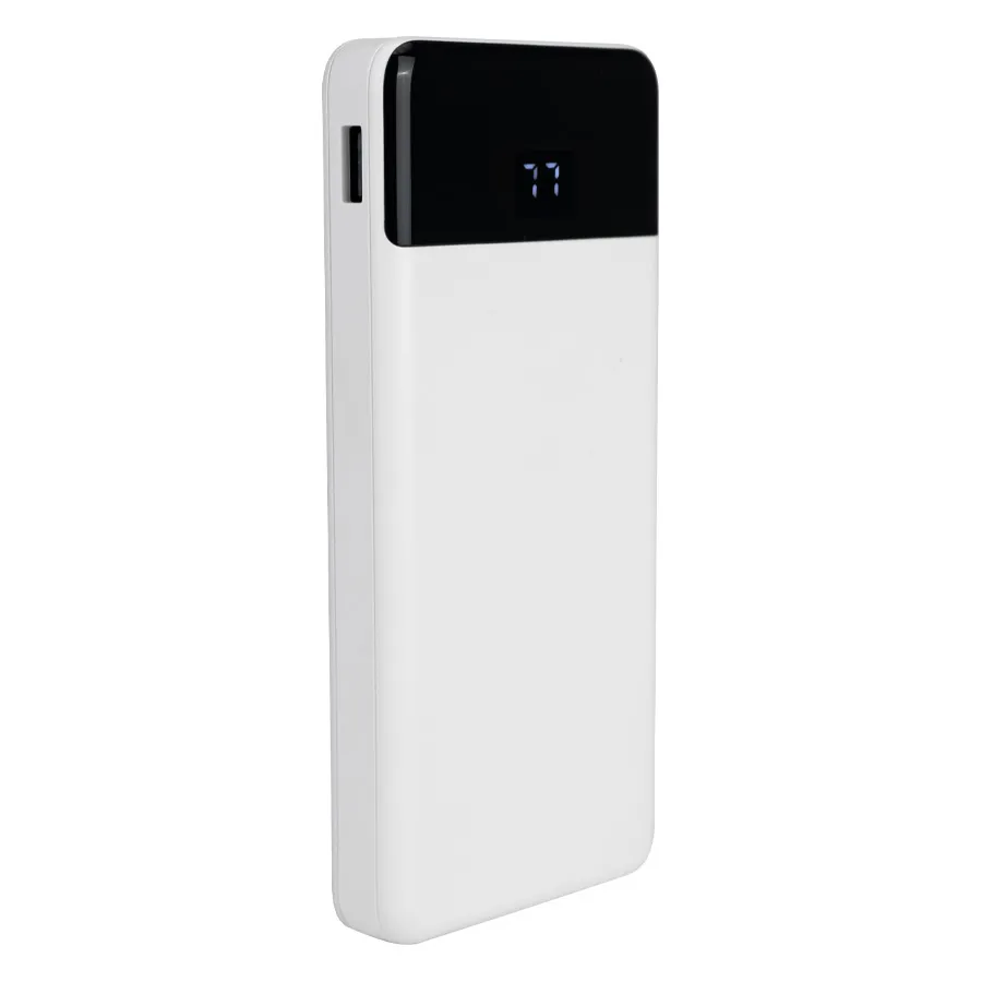 Power-Bank Deluxe 10.000 mAh — vista lateral — para regalo empresarial con logo