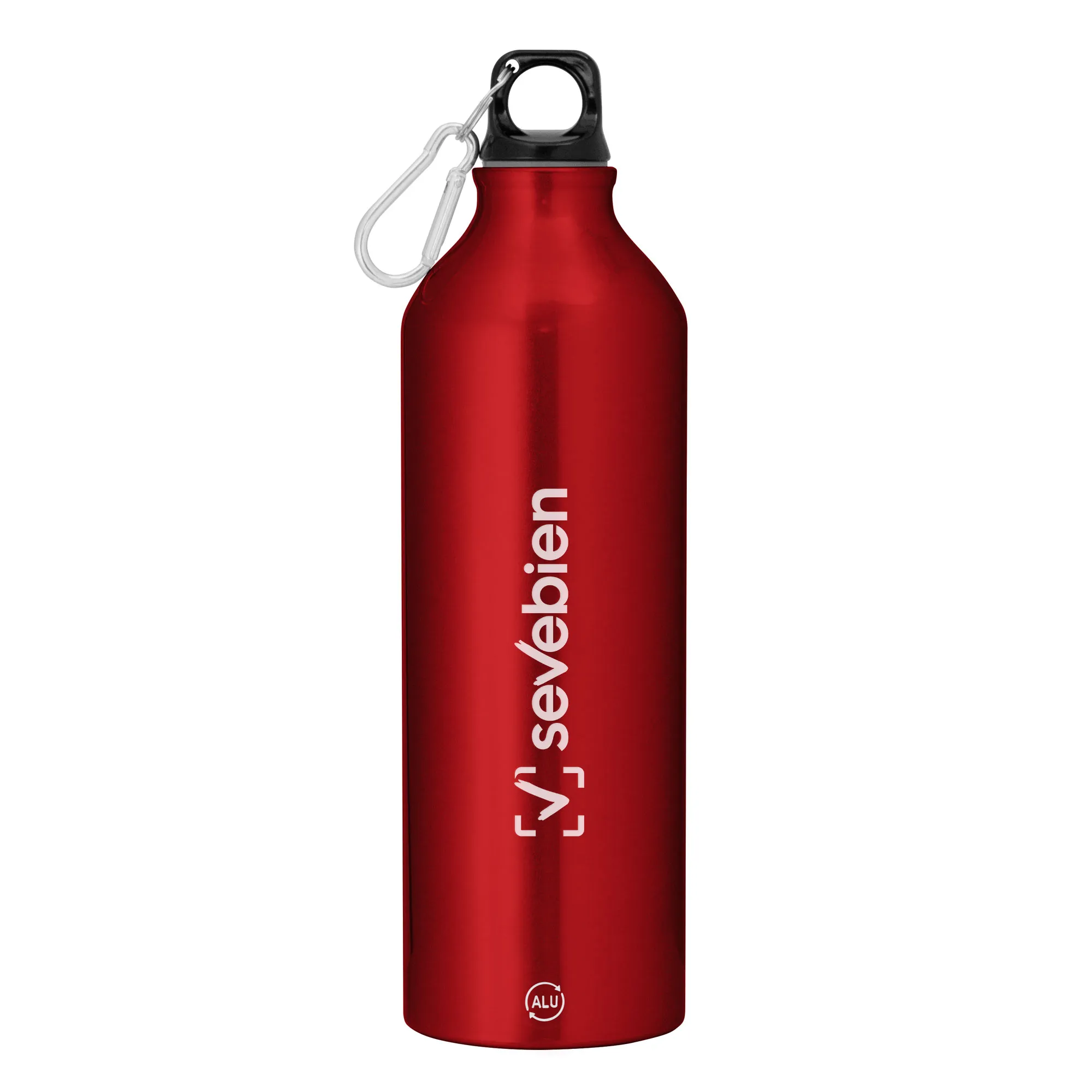 Botella REX II — de acero inoxidable — personalizada con impresión de marca corporativa
