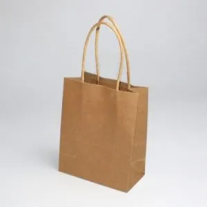 Bolsa de papel kraft 41x30x12 — Producto de plástico color kraft — personalizado con impresión de marca corporativa