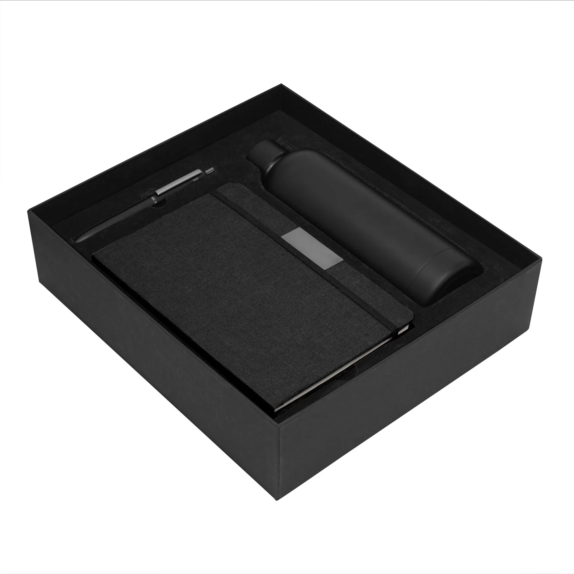 Set ejecutivo DARK BOX — personalizado con impresión de marca corporativa