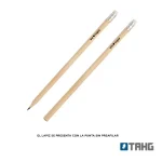 Lapiz Grafito Negro Con Goma