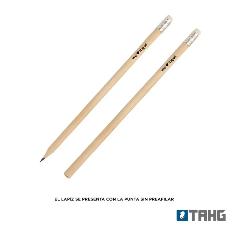 Lapiz Grafito Negro Con Goma