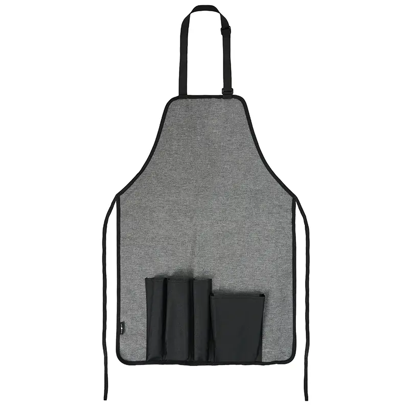 Set bbq Delantal Grill — vista detalle — para campaña empresarial con tu logo