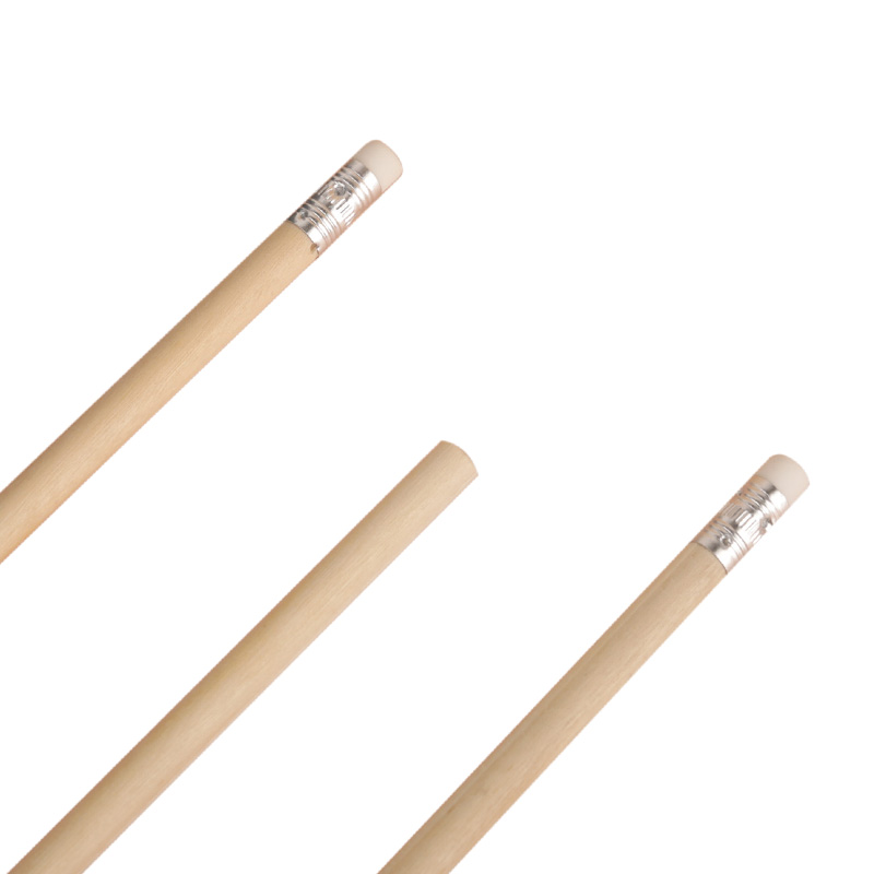 Lapiz Grafito Negro Con Goma - Imagen 3