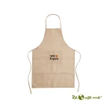 Delantal Jute — Prenda de tela — personalizada con impresión de marca corporativa
