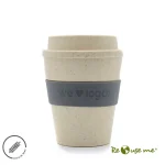 Mug Eco Cup — de cerámica color ecológico — personalizada con impresión de marca corporativa