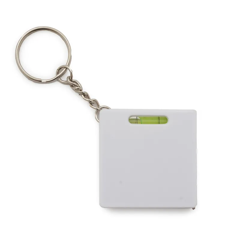 LLAVERO HUINCHA SQUARE — vista lateral — para regalo empresarial con logo