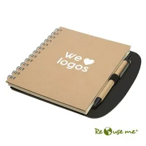 Cuaderno Eco 2 — Libreta de papel color ecológico — personalizada con impresión de marca corporativa