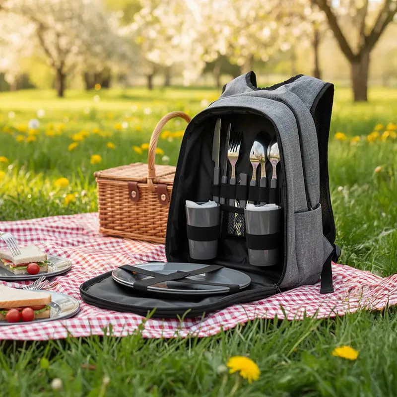 Mochila Picnic Tacoma — vista lateral — para regalo empresarial con logo