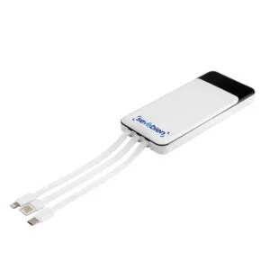 Power Bank Multipuerto atlanta — de plástico — personalizado con impresión de marca corporativa