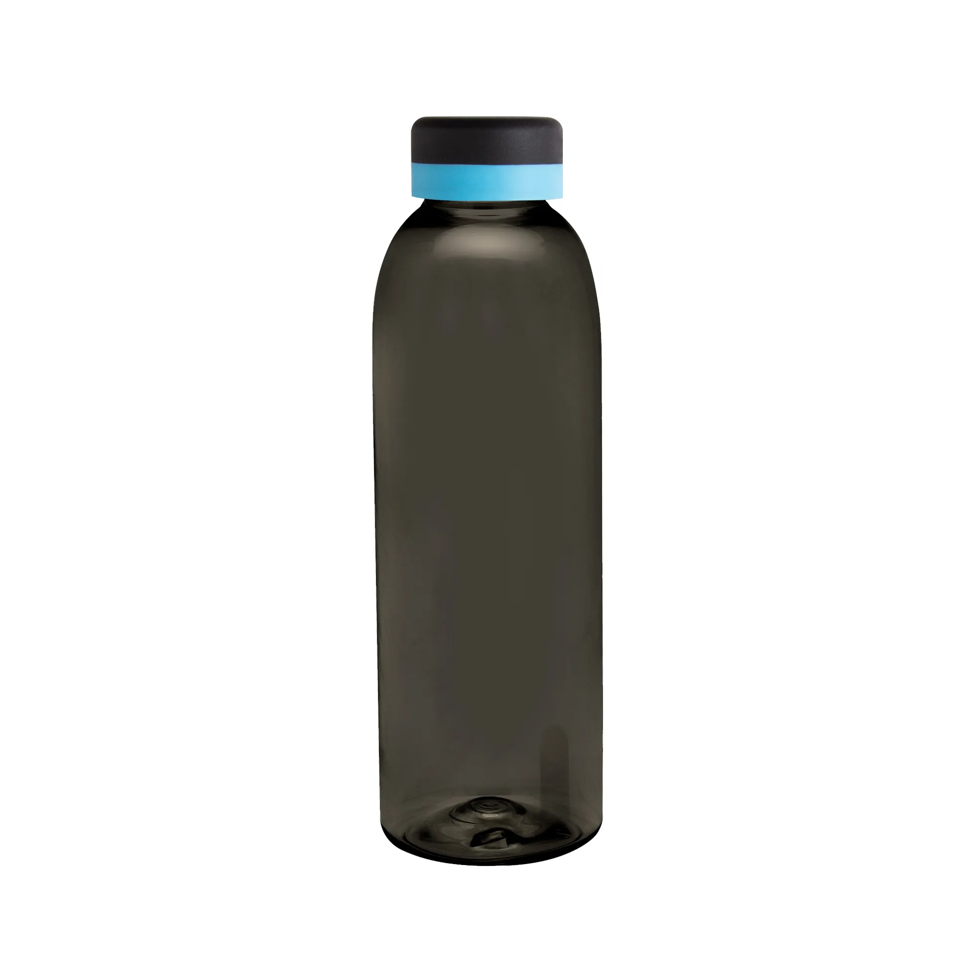 Botella baladina Full Black — en uso — impresa con marca empresarial