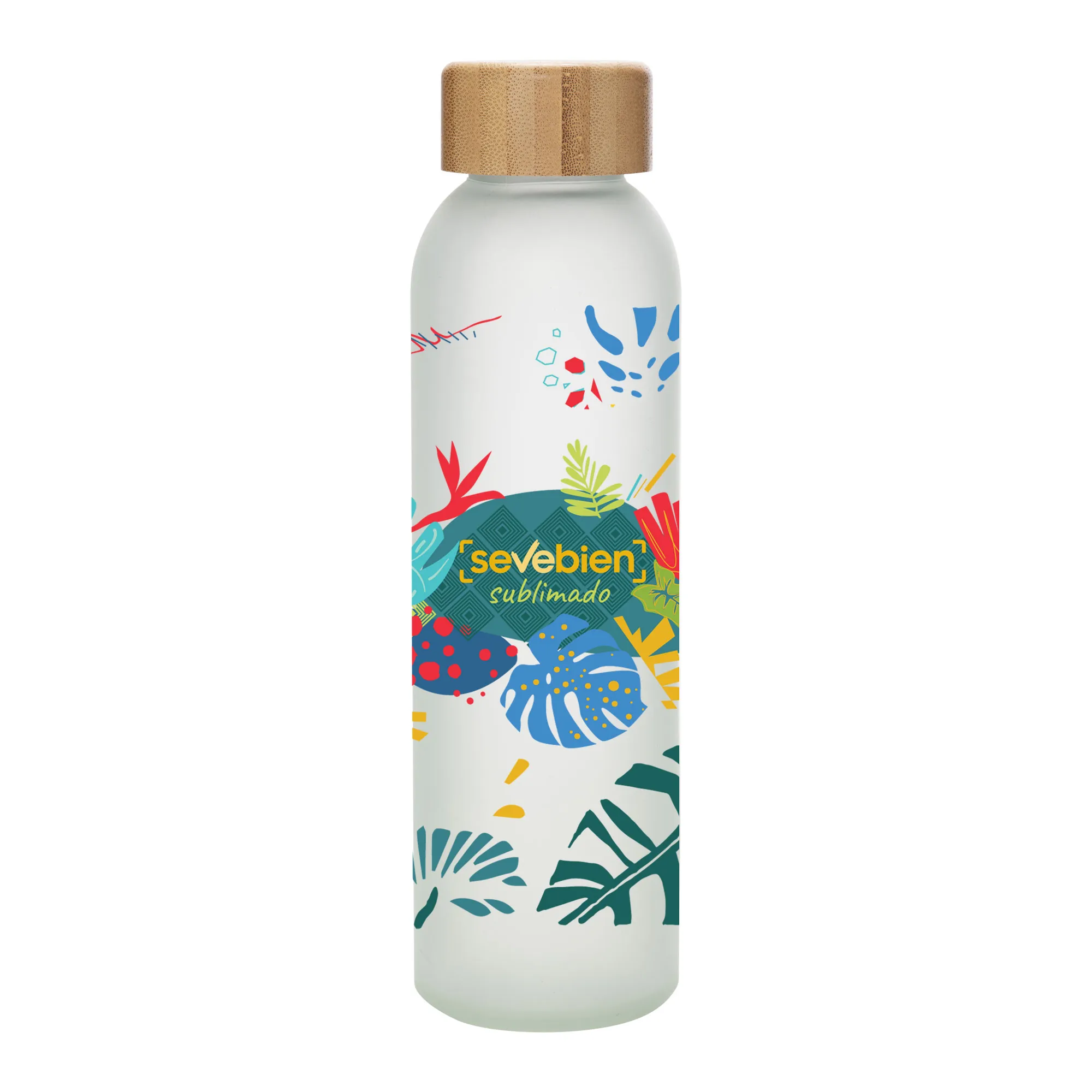 Botella Sublimable sander — de cerámica — personalizada con impresión de marca corporativa