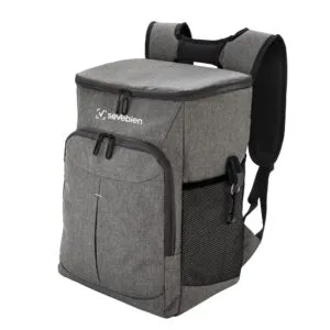 Mochila Cooler ribera — de tela — personalizada con impresión de marca corporativa