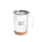 Mug Termico Kork — de cerámica — personalizada con impresión de marca corporativa