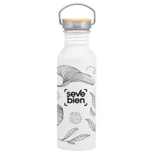Botella armin Ii — de acero inoxidable — personalizada con impresión de marca corporativa