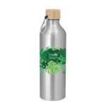 Botella forest — de acero inoxidable — personalizada con impresión de marca corporativa