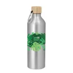 Botella forest — de acero inoxidable — personalizada con impresión de marca corporativa