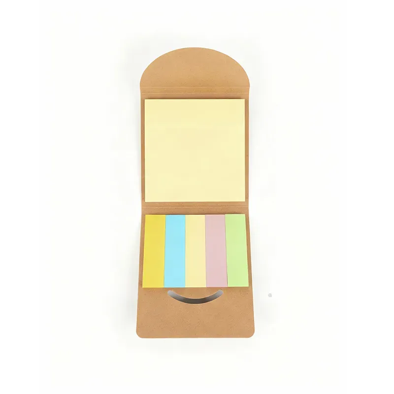 Set Memo Dots — vista superior — con logo para obsequio corporativo