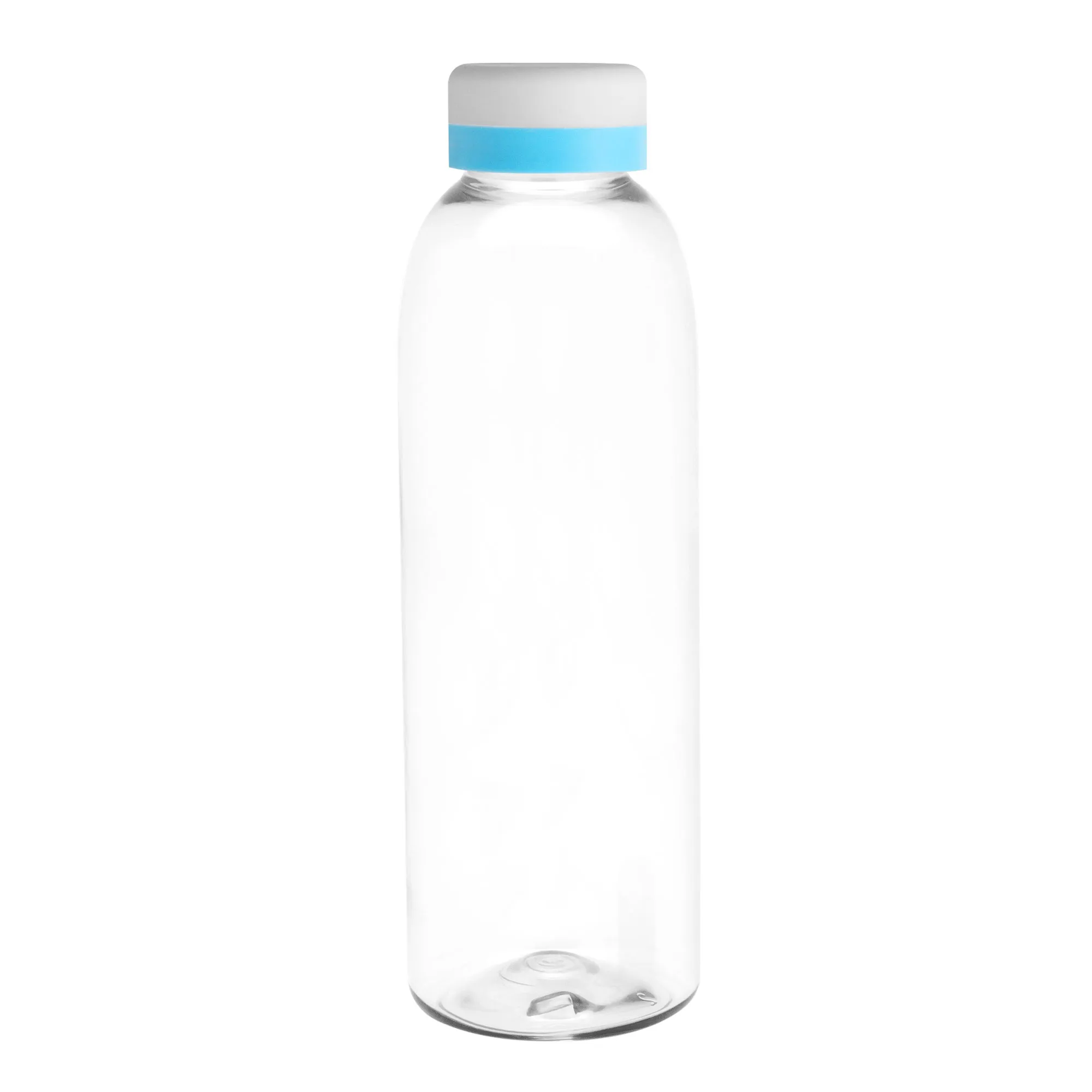 Botella baladina White — en uso — impresa con marca empresarial