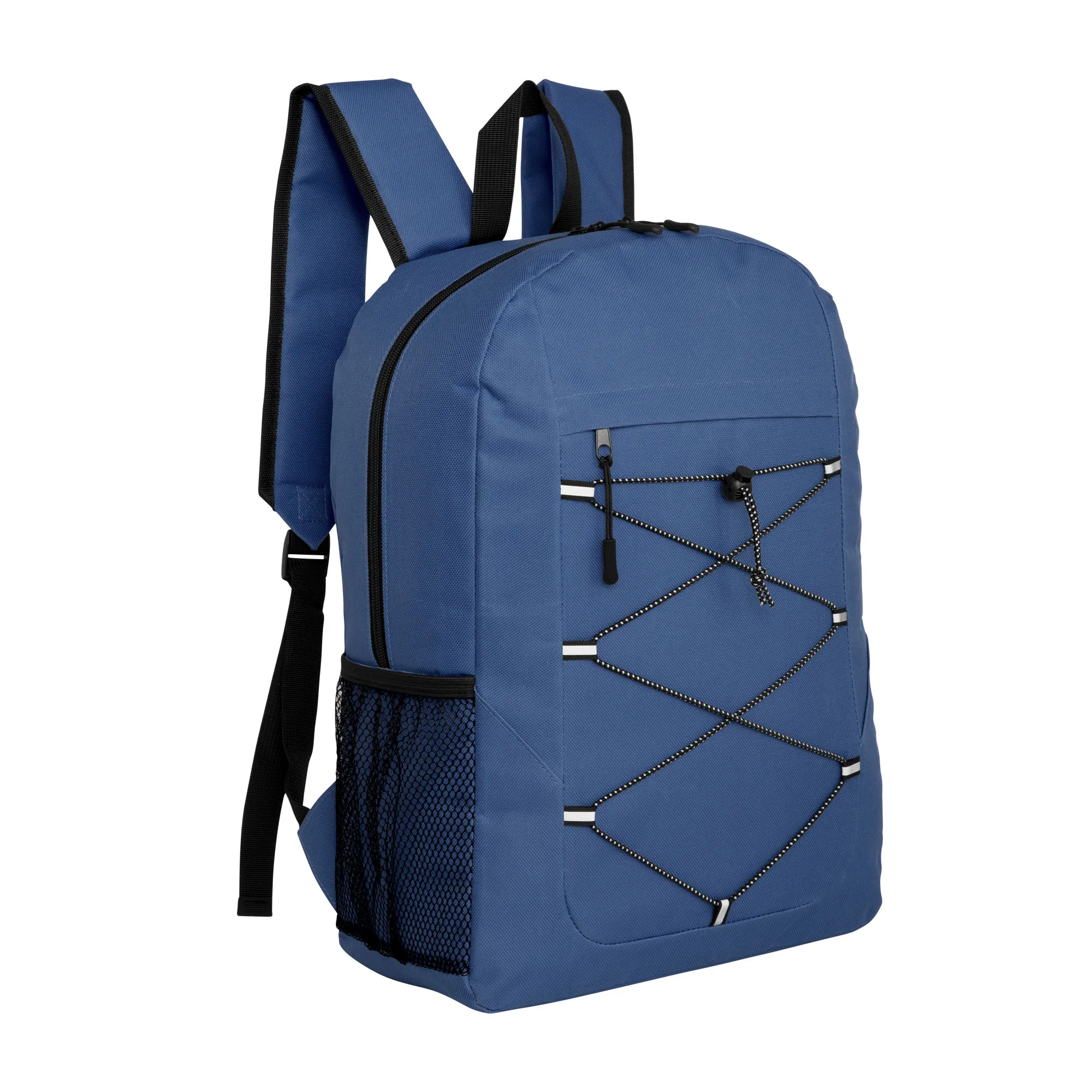 Mochila trip — en uso — impresa con marca empresarial