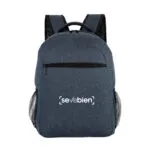 Mochila Elemental azul portanotebook 16 pulgadas en poliéster 300D — con serigrafía para regalos corporativos