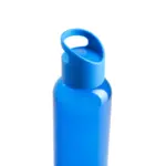 Botella con tapa de agarre fabricada en PETG y PP, formato cilíndrico alto y estrecho