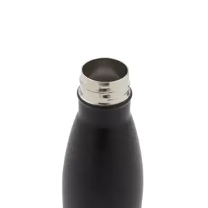 Botella de acero inoxidable de doble pared con tapa de bambú y caja de cartulina Kraft