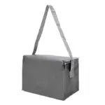 Cooler compacto de polyester con tiras para hombro, compartimiento superior y bolsillo frontal
