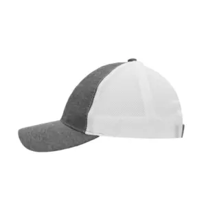Gorra de seis gajos con visera y cierre de velcro en tejido de algodón