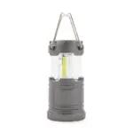 Linterna retráctil compacta fabricada en ABS con cuerpo cilíndrico y cabezal extensible